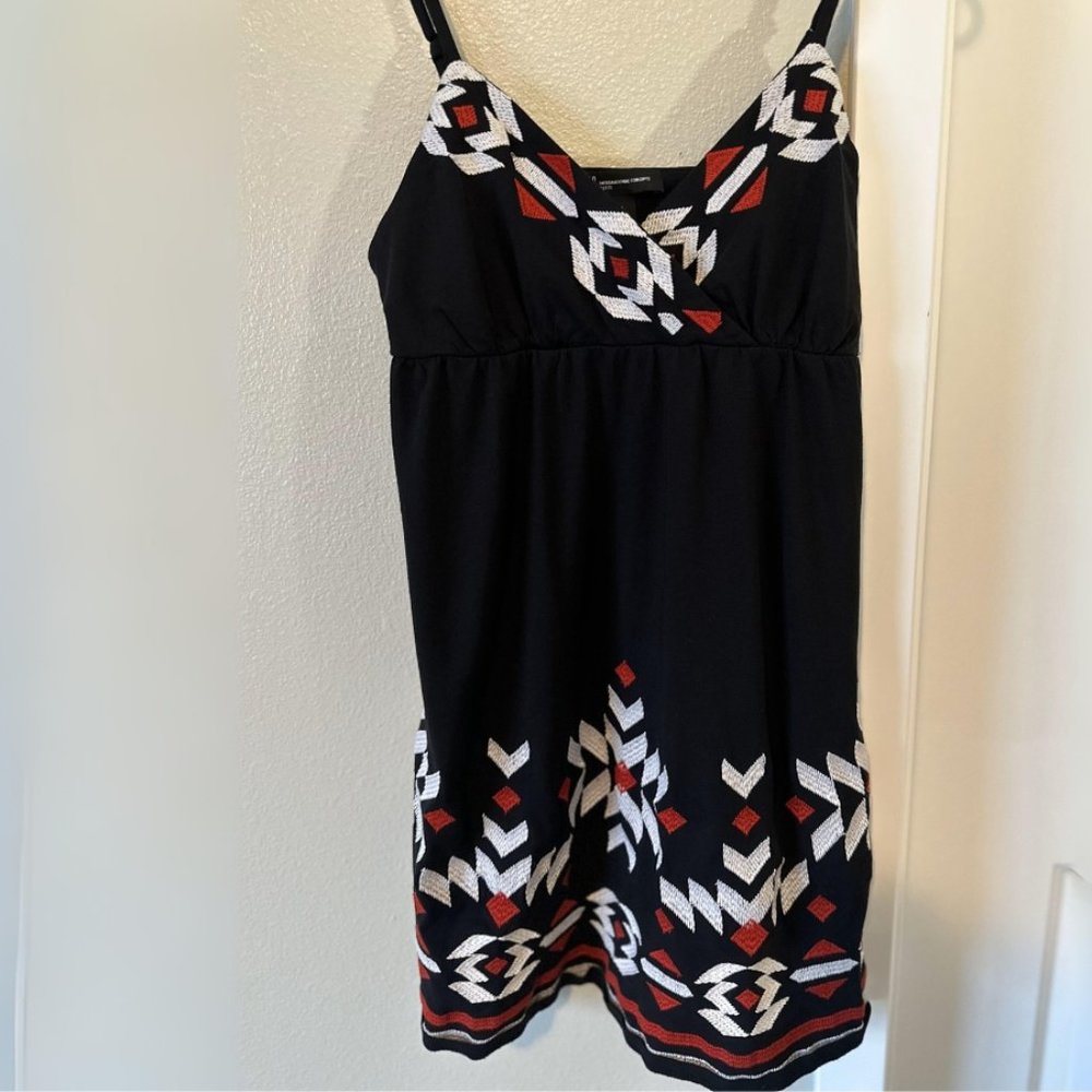 INC Black Midi Strap Dress